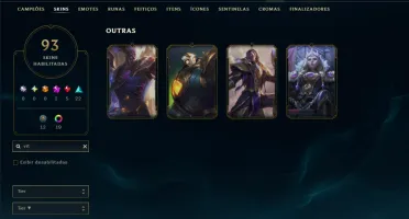 Prata 4 com 110 Champs e 93 Skins +4 Vitoriosas