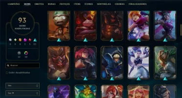 Prata 4 com 110 Champs e 93 Skins +4 Vitoriosas
