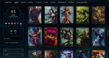 Prata 4 com 110 Champs e 93 Skins +4 Vitoriosas