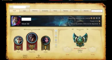 Conta lol platina I