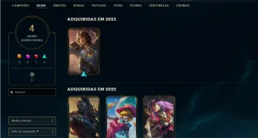CONTA DE LOL UNRANKED C/ KATARINA RAINHA DE BATALHA E +SKINS