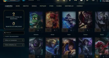 CONTA DE LOL UNRANKED C/ KATARINA RAINHA DE BATALHA E +SKINS