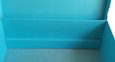 Caixa Grande em Suede Azul para Joias e Bijuterias