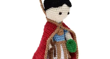Santo Expedito em amigurumi