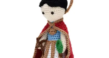 Santo Expedito em amigurumi