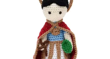 Santo Expedito em amigurumi