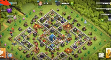 Clash of clans cv12 bem upado
