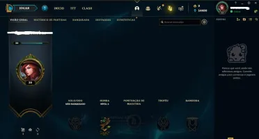 CONTA SMURF UNRANKED LVL 30