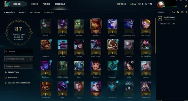 CONTA LOL (LEAGUE OF LEGENDS) - 65 CAMPEOES -9 SKINS