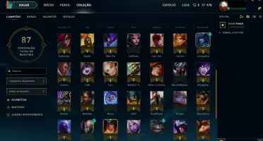 CONTA LOL (LEAGUE OF LEGENDS) - 65 CAMPEOES -9 SKINS