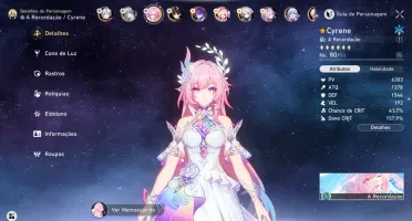 Honkai Star Rail conta end game Cyrene e2s1,Castorice +++