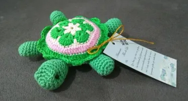 Amigurumi Tartaruga porta agulhas e alfinetes