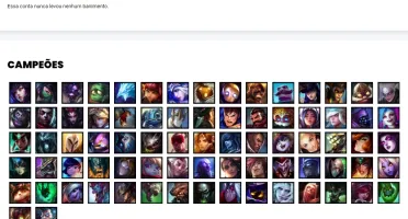 Conta Bronze 1 com 77 Champs e 120 Skins + Pax Sivir