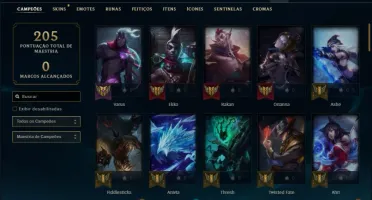 Conta Bronze 1 com 77 Champs e 120 Skins + Pax Sivir