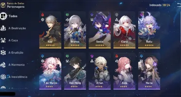 Conta Insana De Honkai Star Rail Seele+Bailu+Clara+Bronya