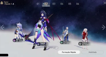 Conta Insana De Honkai Star Rail Seele+Bailu+Clara+Bronya