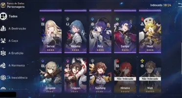 Conta Insana De Honkai Star Rail Seele+Bailu+Clara+Bronya