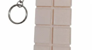 Kit com 3 Chaveiros em Formato de Barra de Chocolate