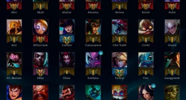 Conta LoL - Unranked - Borda Gold - 96 CAMPEÕES