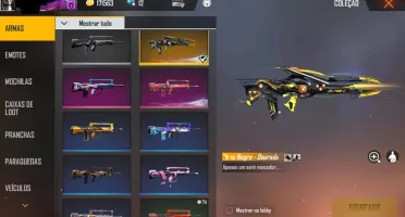Conta Free Fire gemada Top