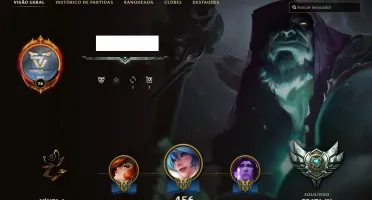 conta league of legends prata IV