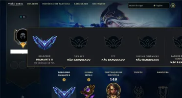 Diamante 2 com 50 Champs e 5 Skins