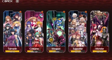 Conta Action Taimanin, todas 44 taimanins, skins unicas