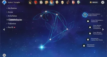 AR 43- 5 char 5⭐ Diluc/Albedo/Jean/Childe/Zhongli e todos 4⭐
