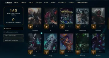 Unranked com 55 Champs e 46 Skins