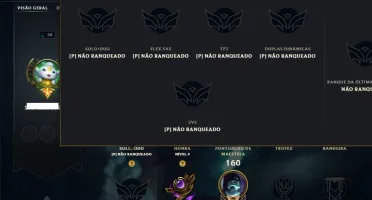 Unranked com 55 Champs e 46 Skins