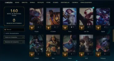 Unranked com 55 Champs e 46 Skins