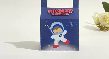 Kit Festa 20 Lembrancinhas Astronauta Personalizadas
