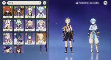 AR31 - Diluc e Mona + Onze personagens T4