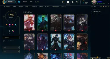 CONTA LOL 125 SKINS + 7 Cromas + 5 Paginas de Runa