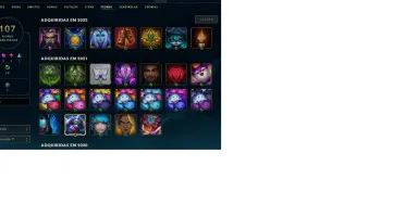 Conta League of Legends Platina III - 170 skins