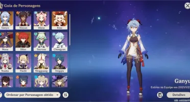 Conta com DILUC C1, GANYU, KLEE E MONA AR 49