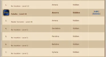 CONTA EM AMERA COM 377 TIBIA COINS, OUTFITS E MOUNTS PAGAS