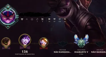 Conta Diamante V - 4 champions faltando - 80 skins