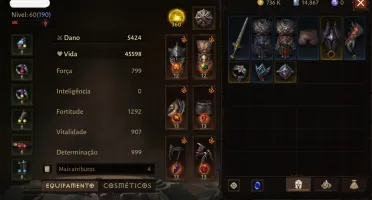 CHAR DIABLO IMMORTAL PARAGON 190 4.3K TC E UPANDO