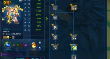 Conta Mid Game Nadmo Alphamon 7 SSS+