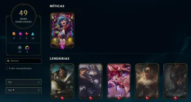 Conta Lol Lvl 132 49 Skins Unranked Handlevel Upada A Mão