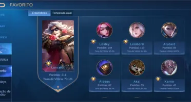 Conta Mobile Legends com 65+ skins