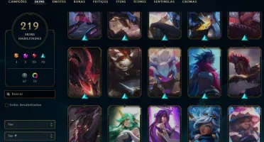 Conta Platina 1, Nível 216, com 217 skins I BR