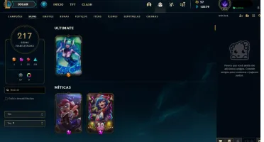 Conta Platina 1, Nível 216, com 217 skins I BR