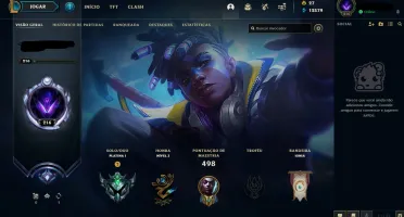 Conta Platina 1, Nível 216, com 217 skins I BR