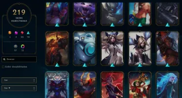 Conta Platina 1, Nível 216, com 217 skins I BR