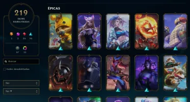 Conta Platina 1, Nível 216, com 217 skins I BR