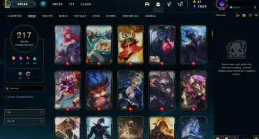 Conta Platina 1, Nível 216, com 217 skins I BR
