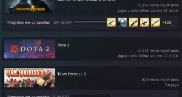 CS:GO CONTA PRIME COM 22000 MIL HORAS