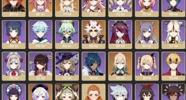 CONTA GENSHIN AR55✨12 LENDÁRIOS✨YAE MIKO c/ PROVA e MAIS✨